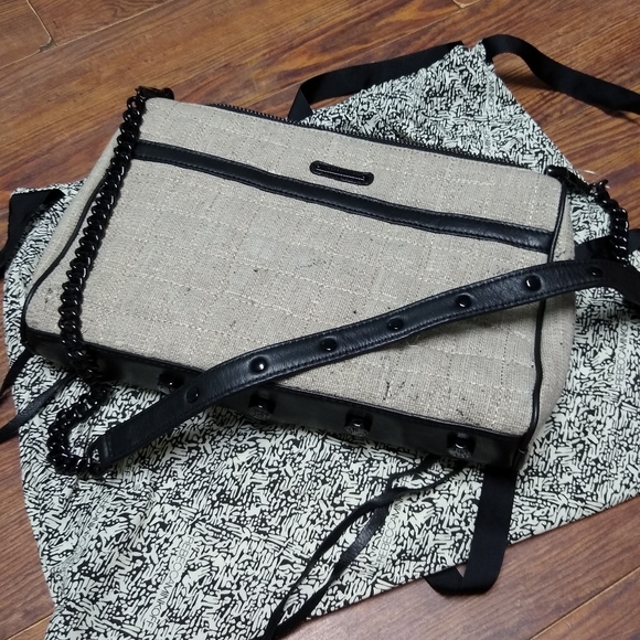 Rebecca Minkoff Cream with Genuine Leather clutch - Picture 3 of 6